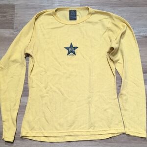 Burton Yellow LS Base Layer top Women’s M